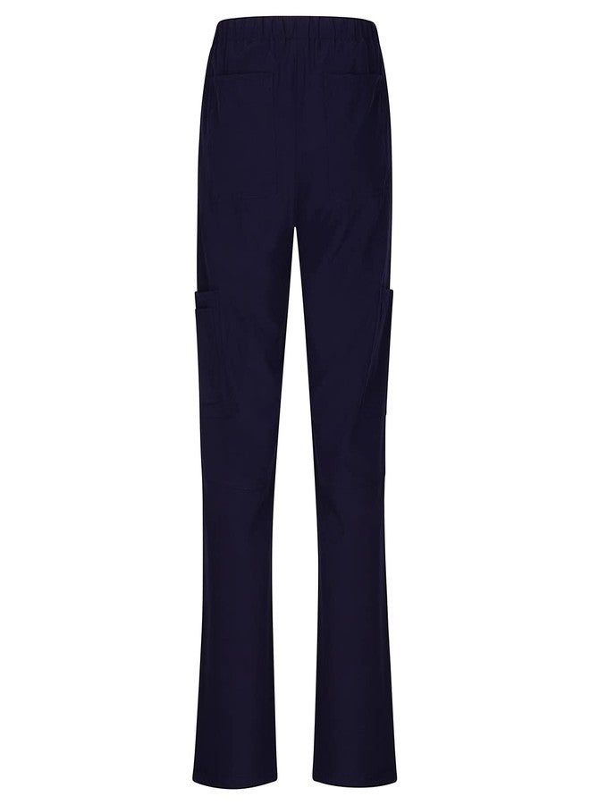 Natural Uniforms Women's Cool Stretch V-Neck Top and Cargo Pant Set (True Navy Blue, Large) - Image 5